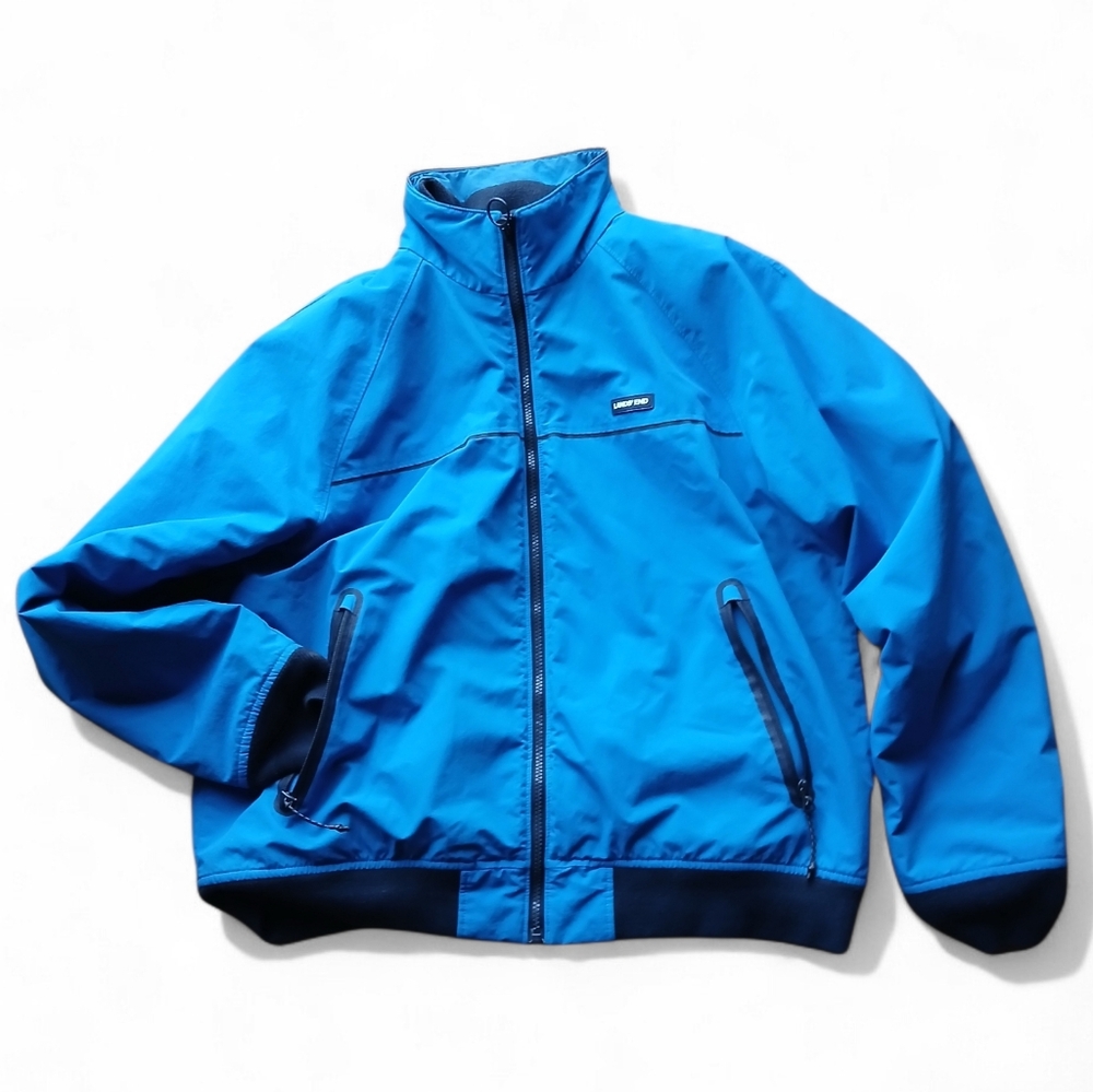 Lands End Men's Size Large Vibrant Blue  Spring Jacket